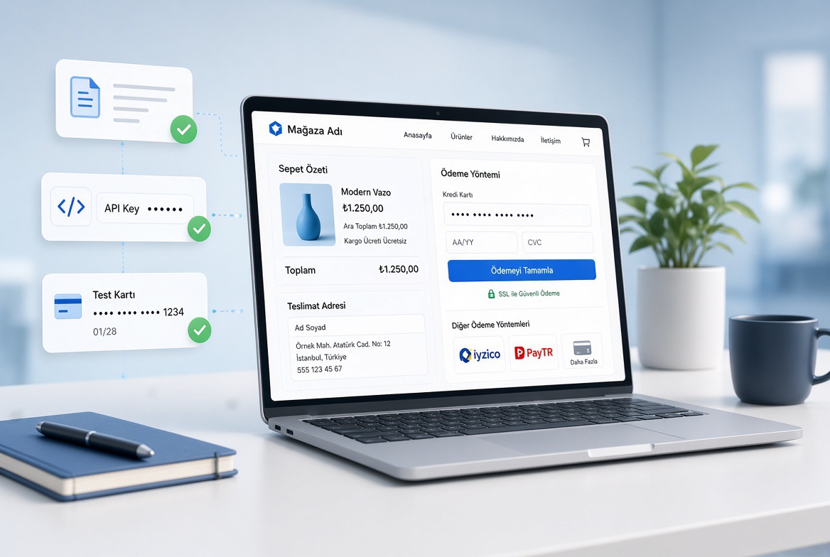 Sitenize Online Ödeme Nasıl Eklenir? Adım Adım Rehber yazı kapak görseli