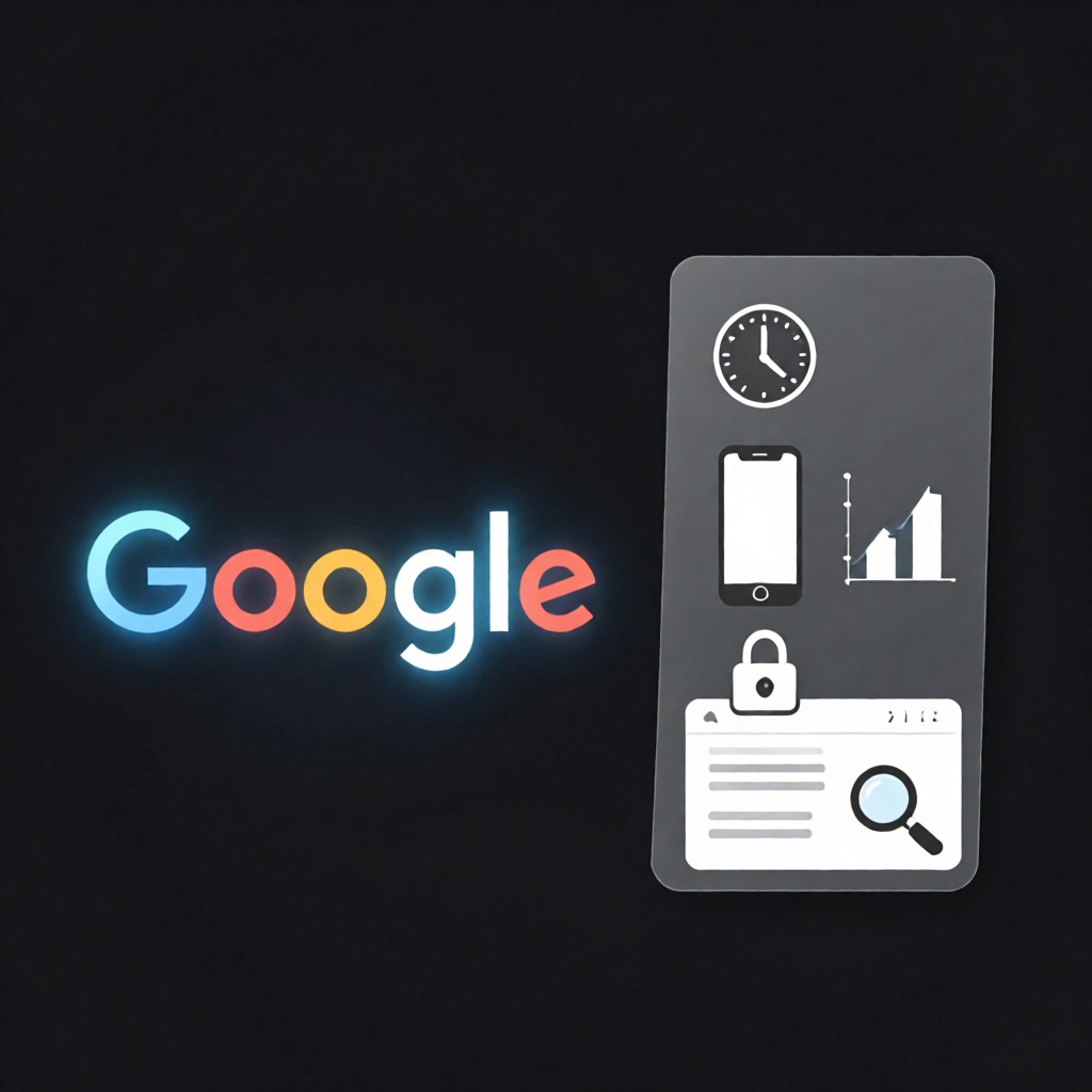 Google’da üst sıralara çıkma konusunda teknik kontrol listesini gösteren modern bir kapak görseli