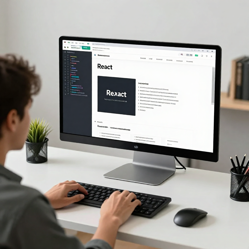 Modern web developer using React and modern tools